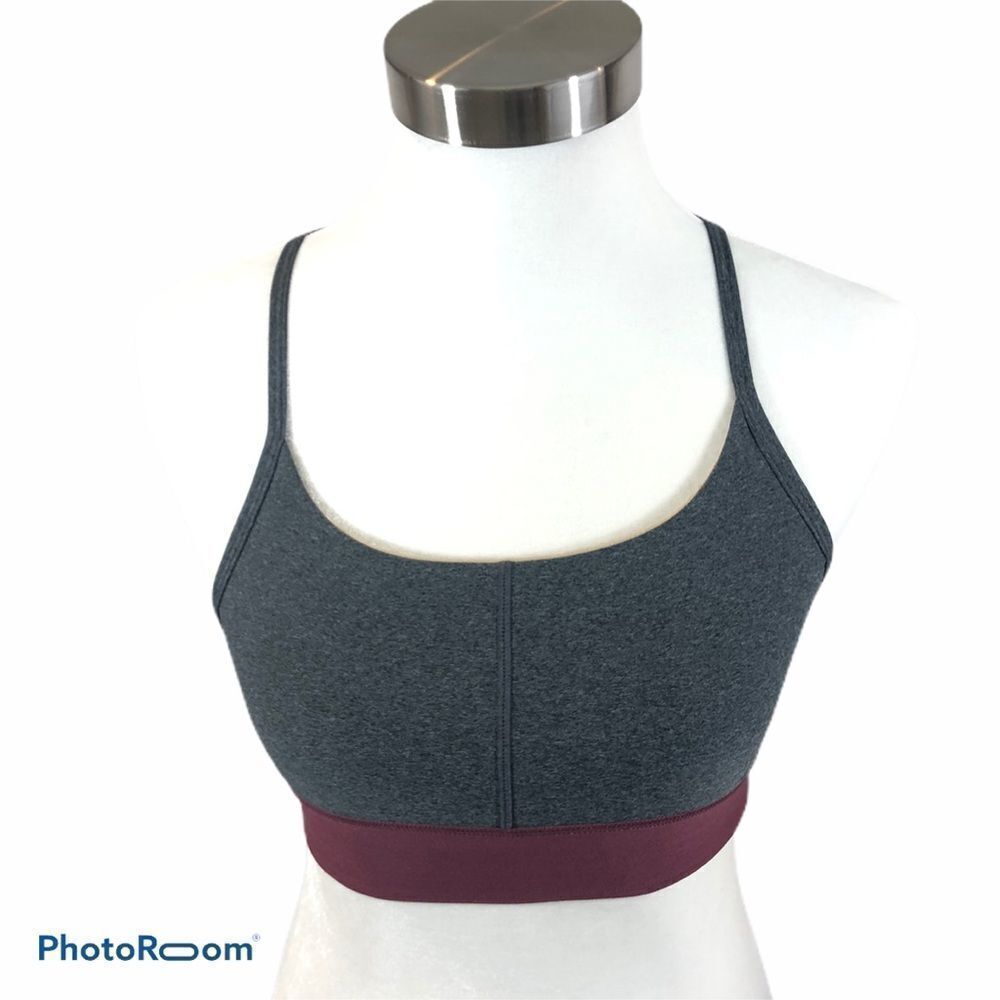 Mondetta Grey sports Bra With Elastic Band Small